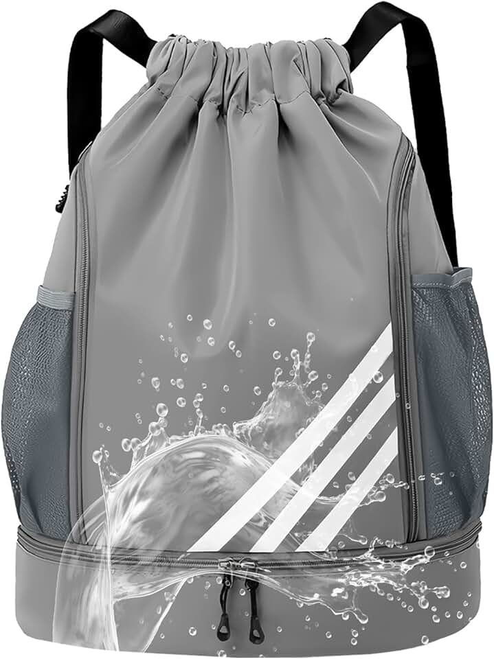 Mochila Esportiva Impermeável para Academia, Bolsa Grande com Compartimento para Tênis e Itens Molhados - Futebol e Treino