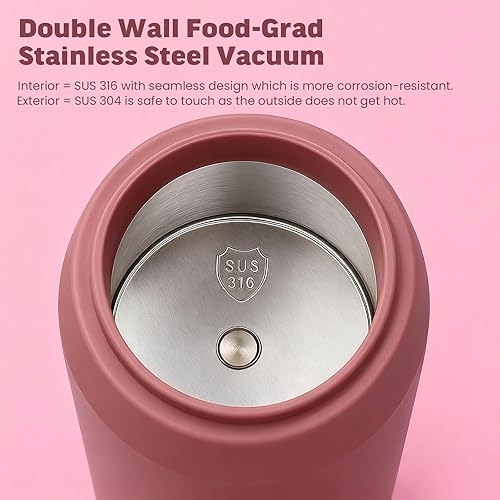 Miniatura 4 de Hervidor eléctrico de viaje portátil mini, acero inoxidable 316 16.91 oz/500 mL, pequeña caldera de agua caliente con 4 temperaturas, agua de