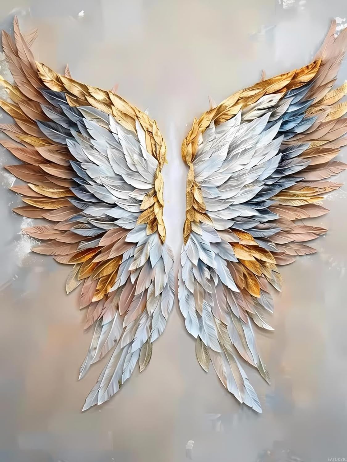 EATUKYIC Diamond Painting Kits for Adults Angel Wings Wings 5D DIY Diamond Art Kits Full Drill Diamond for Gift Wall Decor and Relaxation Gem Arts 12x16 inch