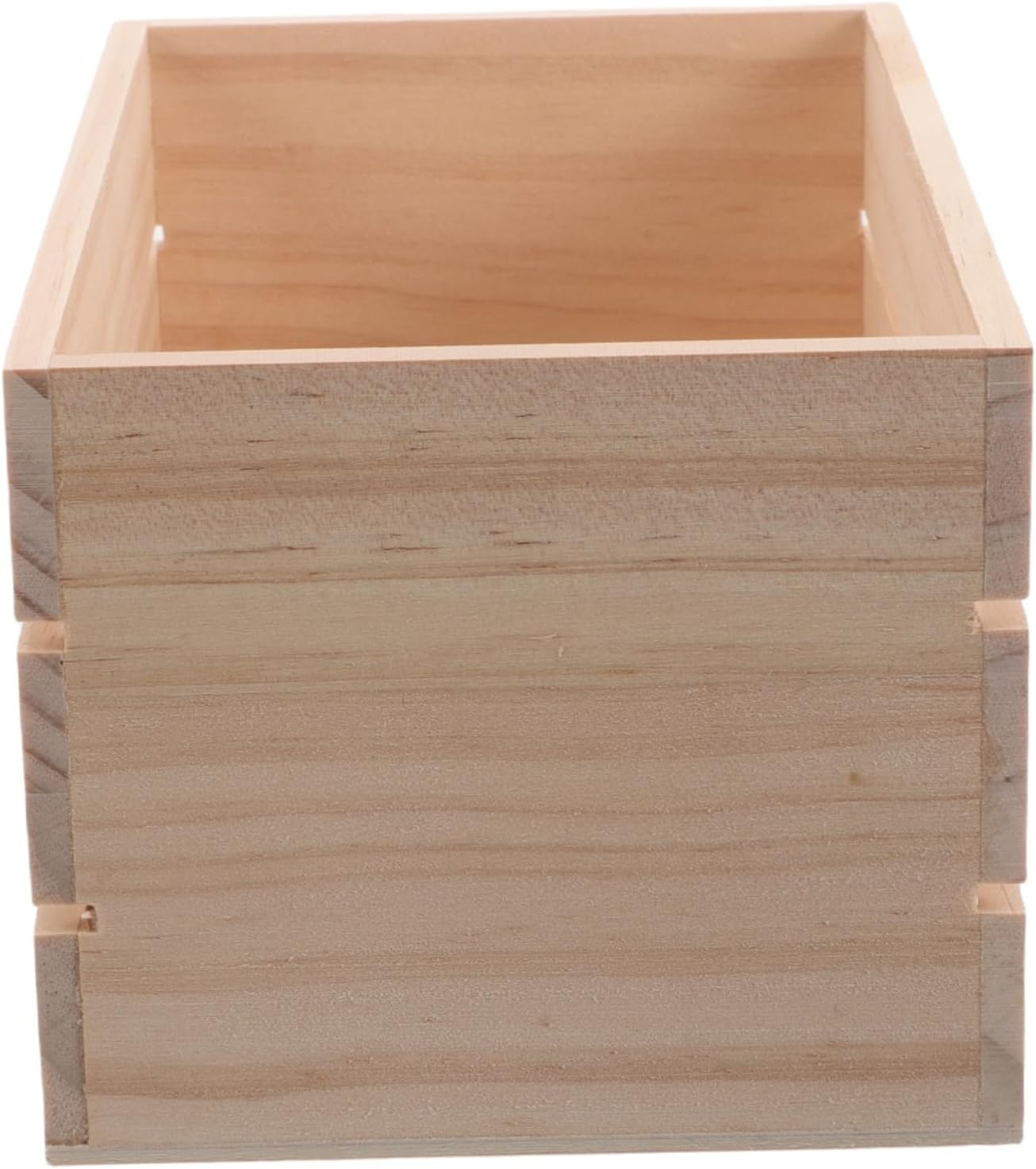 Multi Functional Decorative Storage Box Solid Wood Organizer for Books Dried Flowers and Home Decor for Bedroom and Living Room Use