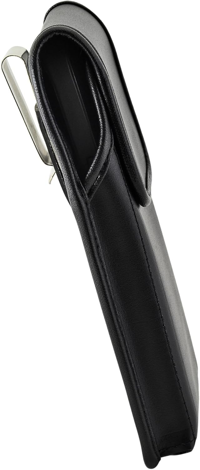 Turtleback Belt Case Designed for Google Pixel 3A (2019) Vertical Holster Black Leather Pouch with Heavy Duty Rotating Belt Clip,