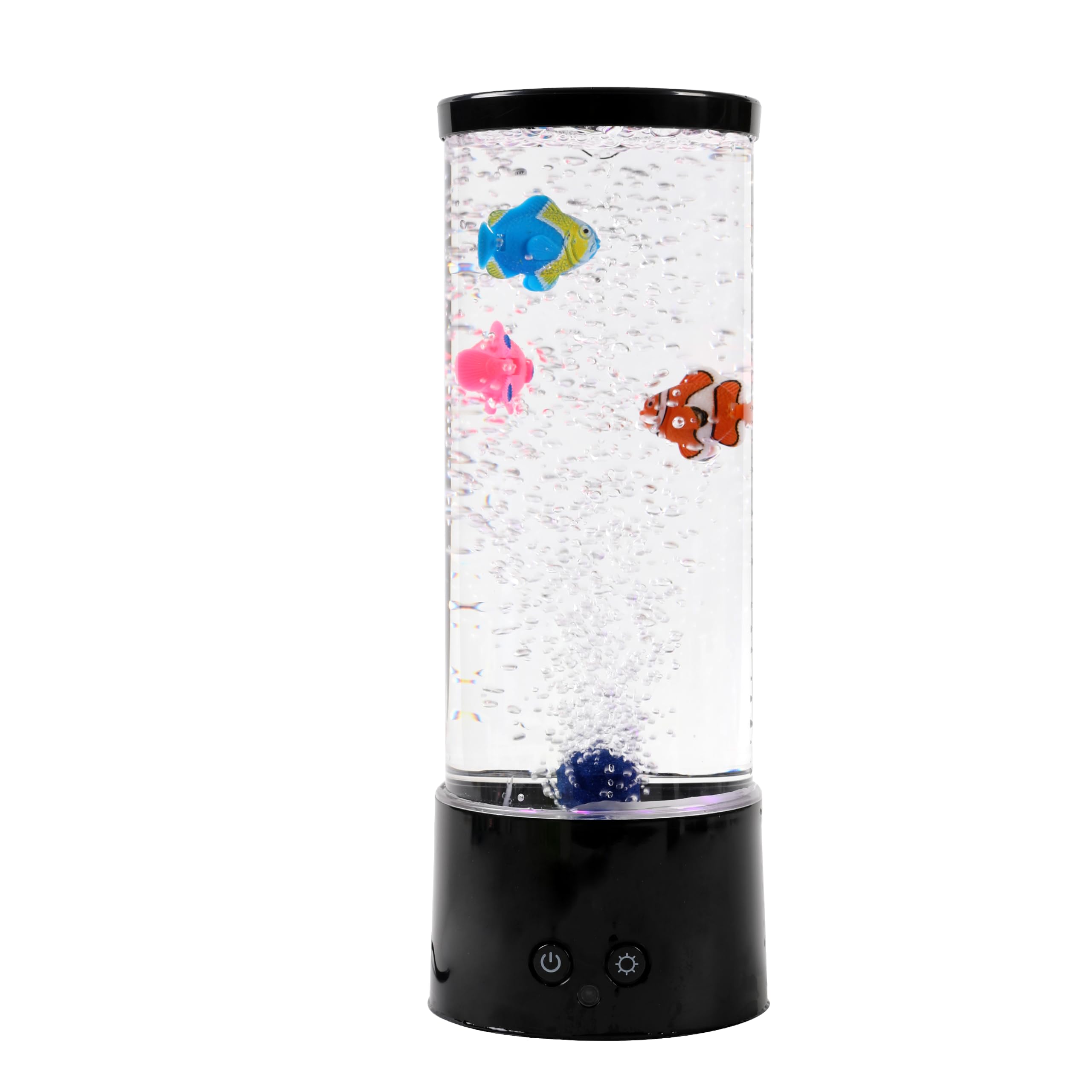 I-TOTAL - Lámpara Volcano con peces redonda 30 cm