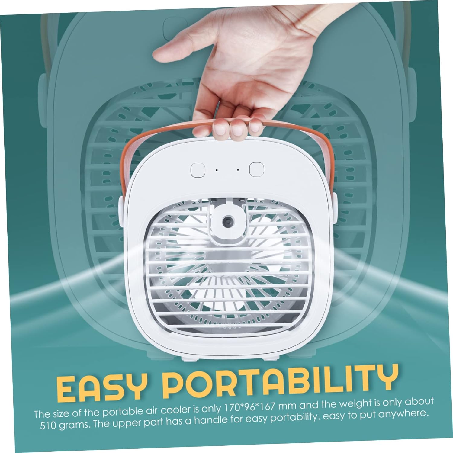 1Set Rechargeable USB Desk Fan with Misting Function Circulator for Home Office and Travel Water Tank Capacity for Continuous Use Quiet Operation