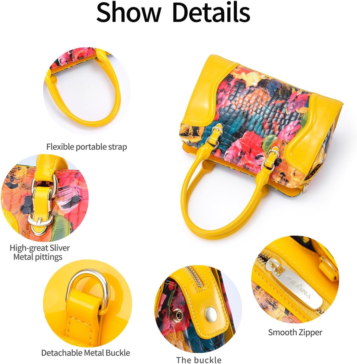 Genuine Leather Tote Bag for Women, Large Womens Crossbody Bag, Black Handbag Leather Purses for Women - Image 5