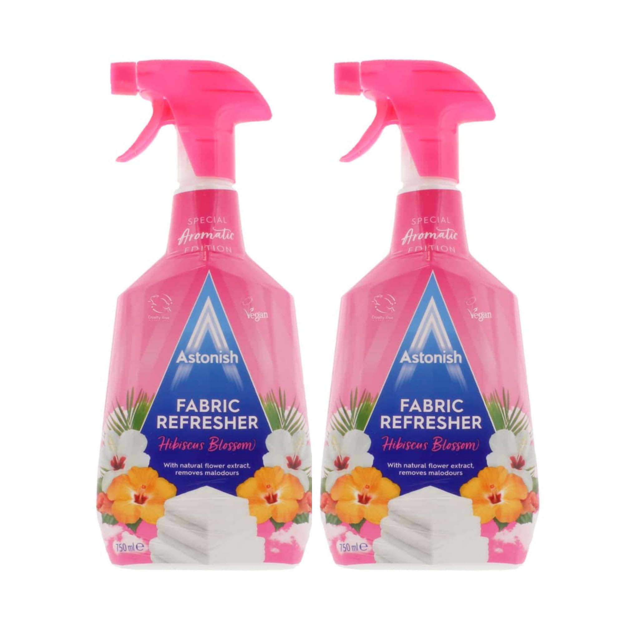 Astonish Fabric Freshener 750ml(Pack of 2) | Long lasting fragrance due to its odour neutralizing technology | Convenient, ensures instant cleaning| Vegan, Cruelty-free product. Smart Living Product