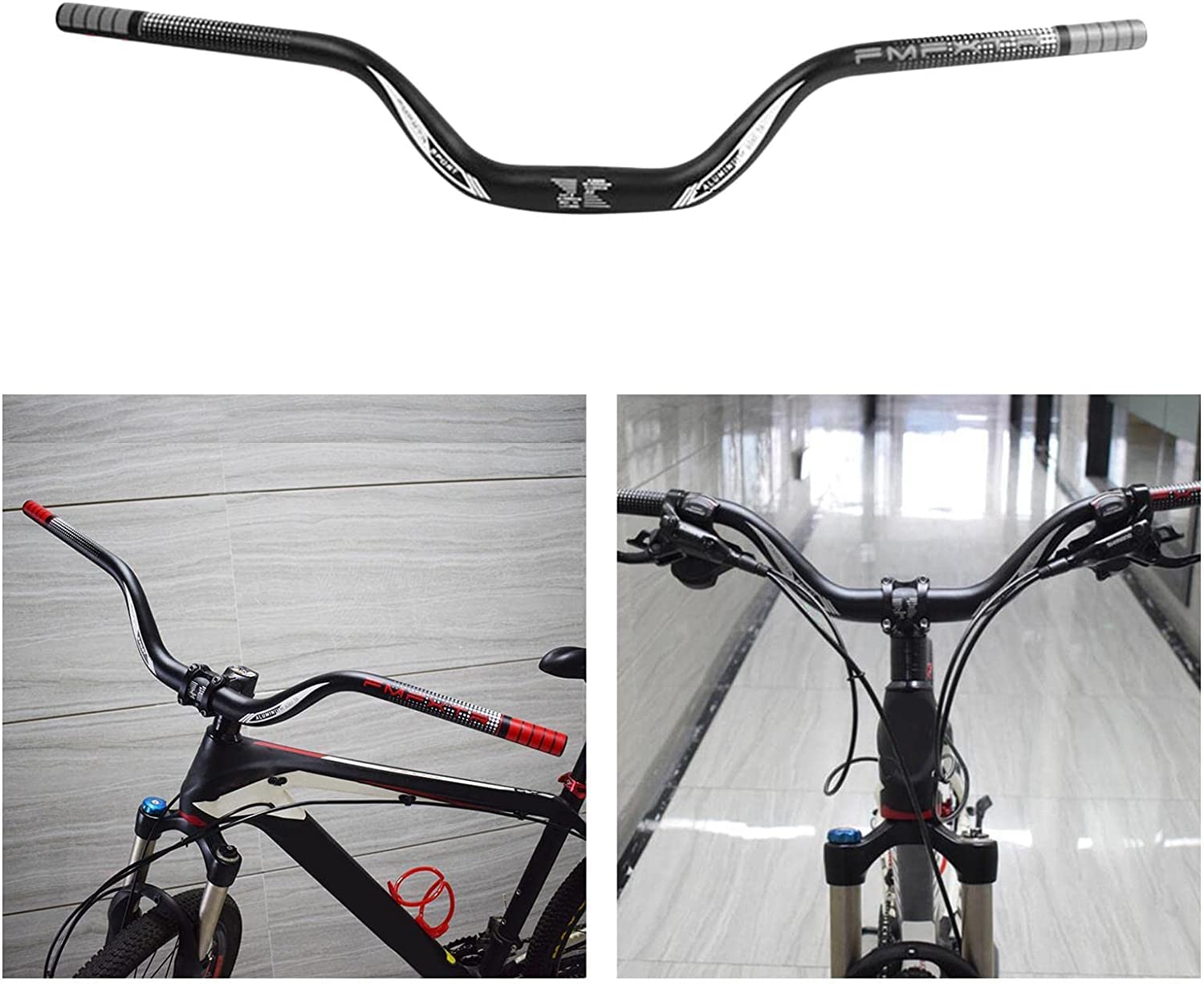 Amazon.co.jp: 自転車ハンドルバー ライザーハンドルバー アルミ合金