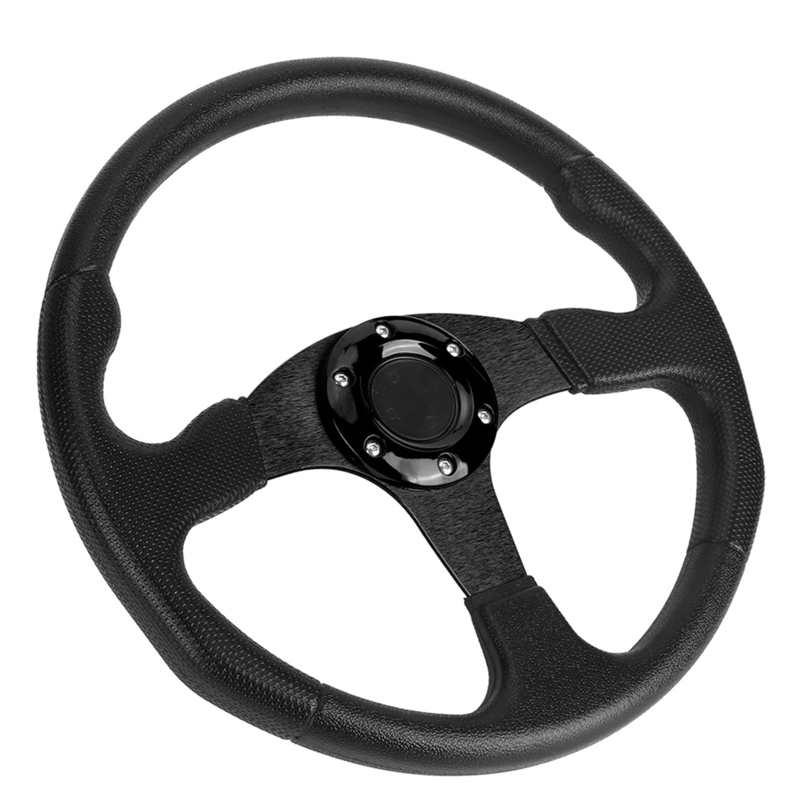 Sonew Volant Sport de Course Universel 350 Mm, Accessoire Léger 6 Modifiés en Bleu (BLACK)