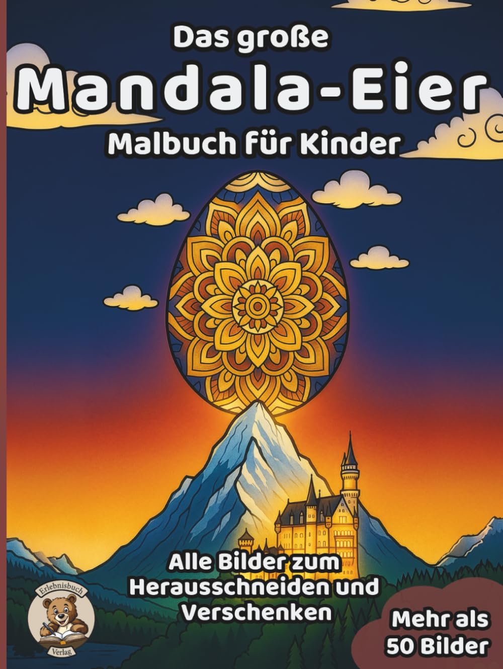 Das große Eier-Malbuch für Kinder: über 50 schöne Ausmalbilder für Mädchen und Jungen ab 3 Jahren (Oster-Malbücher)