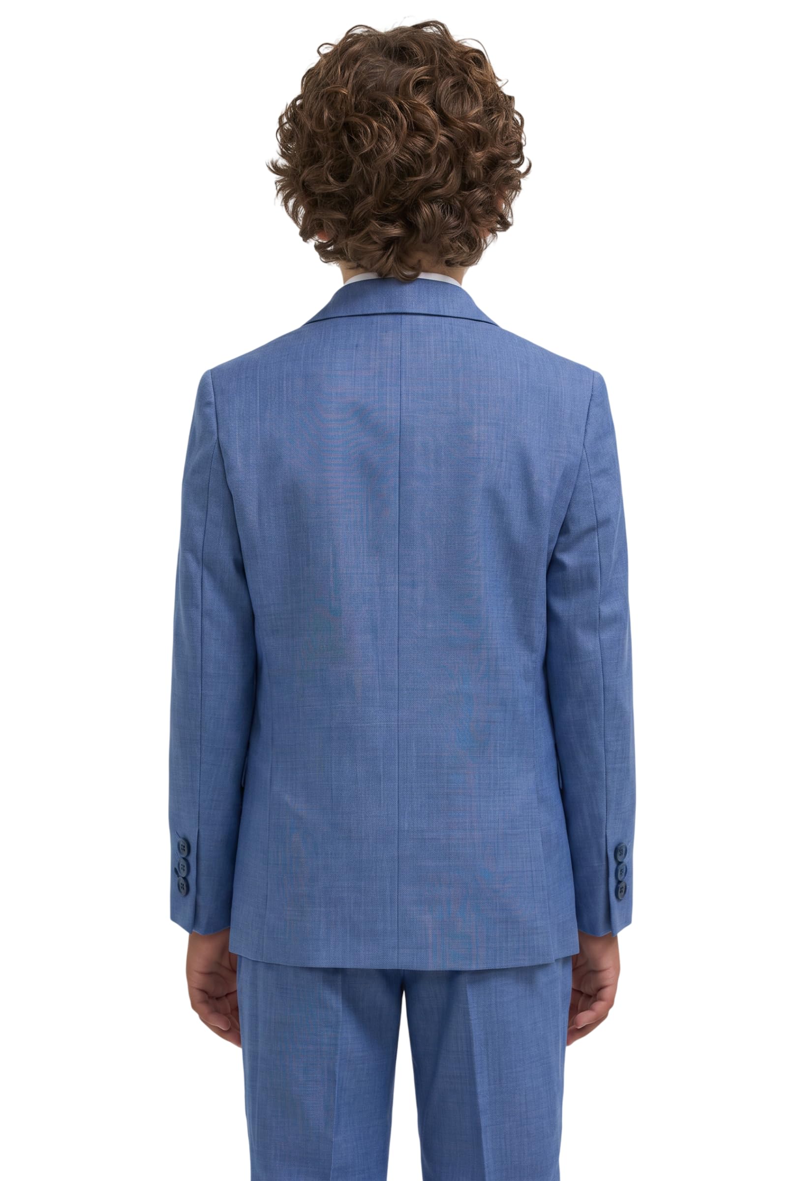 SIRRI Slim-Fit-Anzug für Jungen, 5-teiliges Kommunion-Hochzeitskleidungsset, Elegantes formelles Outfit, Alter 7 Jahre