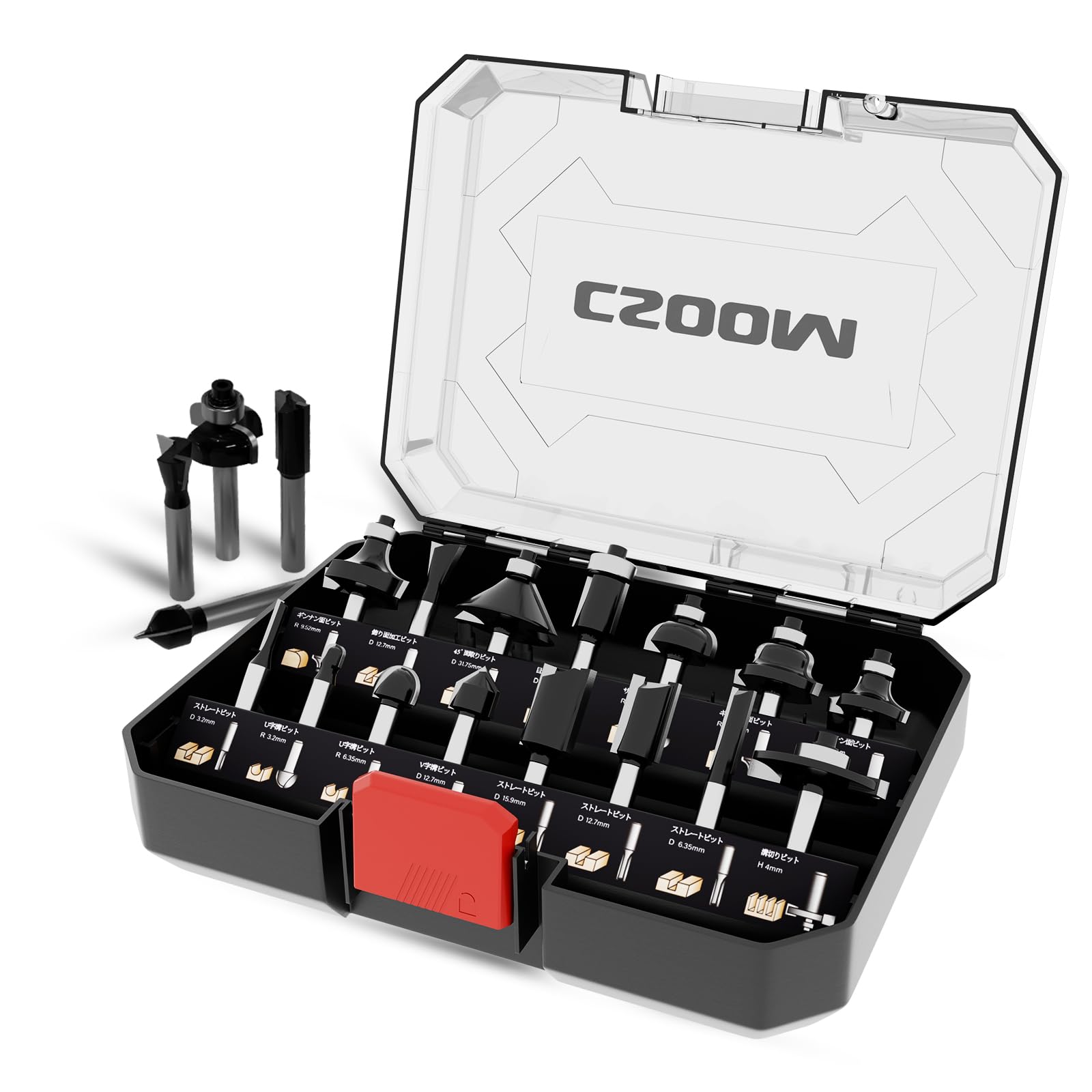 CSOOM 15本セット 超硬ルーターセット 木工トリマービットセット、超硬 ル…