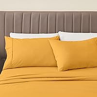 Vista 51 de 4-Piece Full Size Stripe Microfiber Sheet Set - Ultra-Soft, Brushed Bedding Sheets & Pillowcases - Wrinkle Free, Comfortable, All-Season Bed Sheets