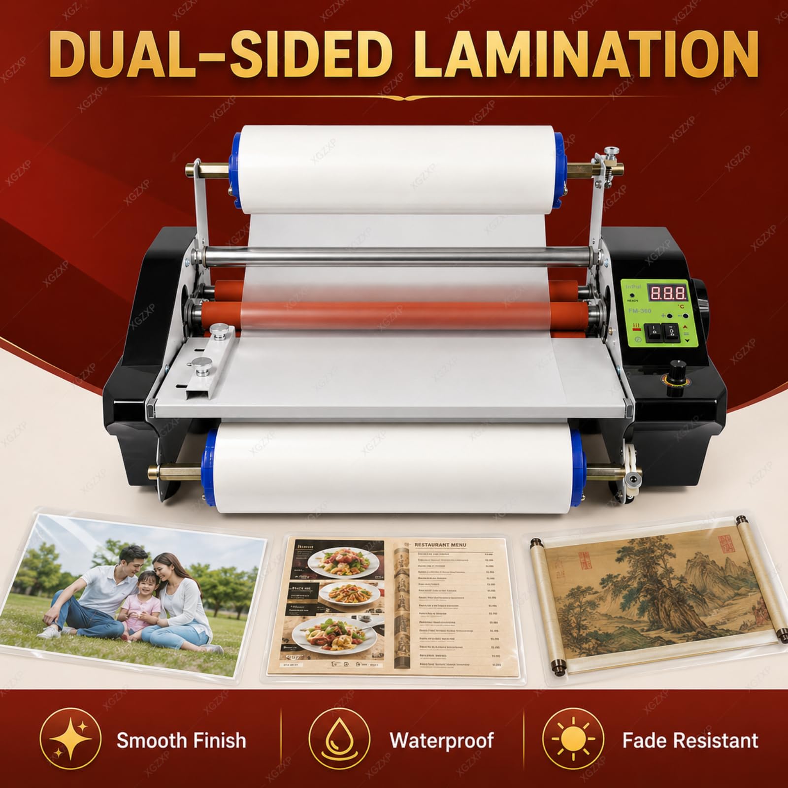 Plastificatrice A Caldo E A Freddo, con Display Digitale E velocità Regolabile in Continuo, per Fogli A3/a4, Uno O Entrambi I Lati, per Documenti, Carte E Foto