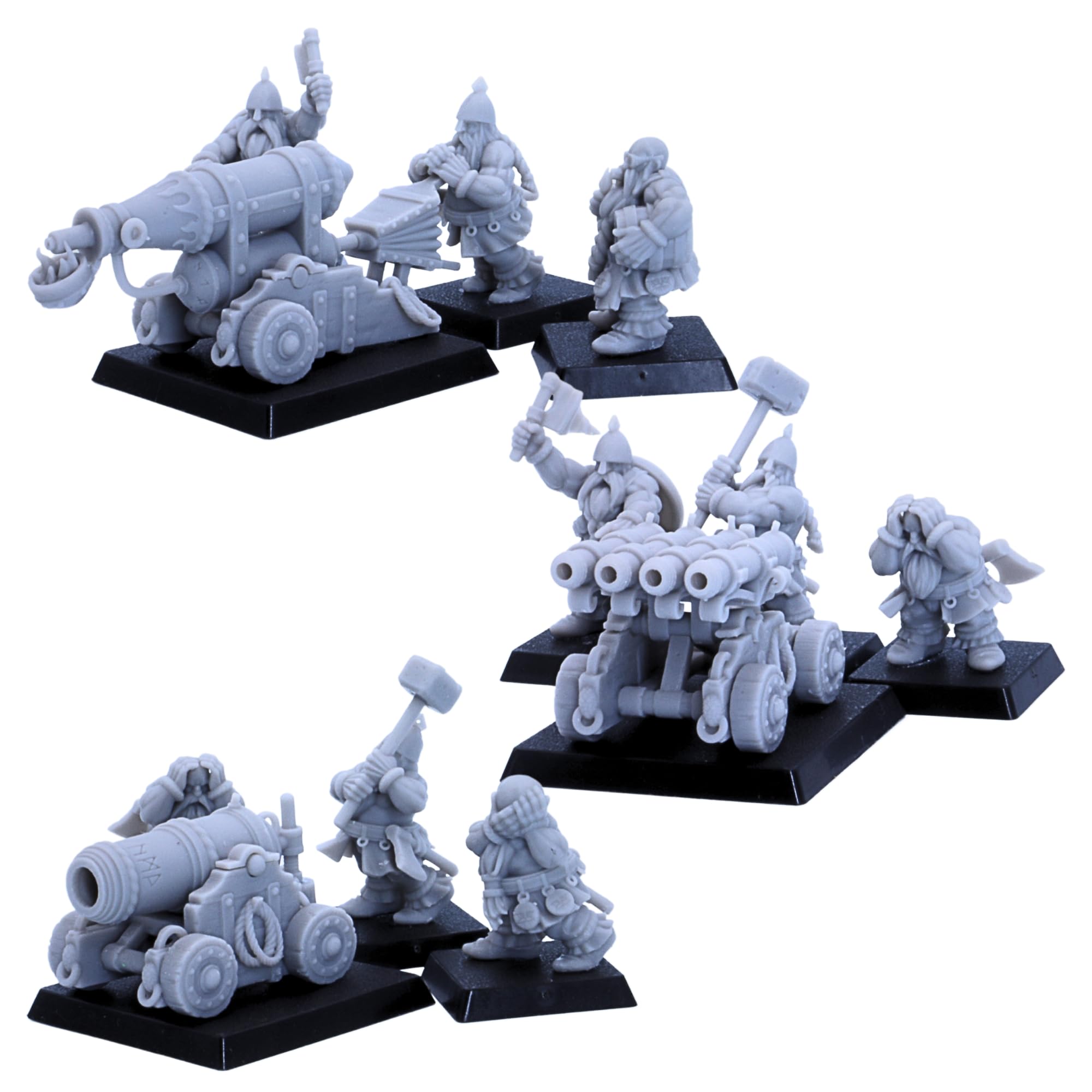 Forged Terrain Dwarf Cannon Artillery Unit Fantasy Miniature 32mm Tabletop Games Fantasy Dwarves Army - Image 2