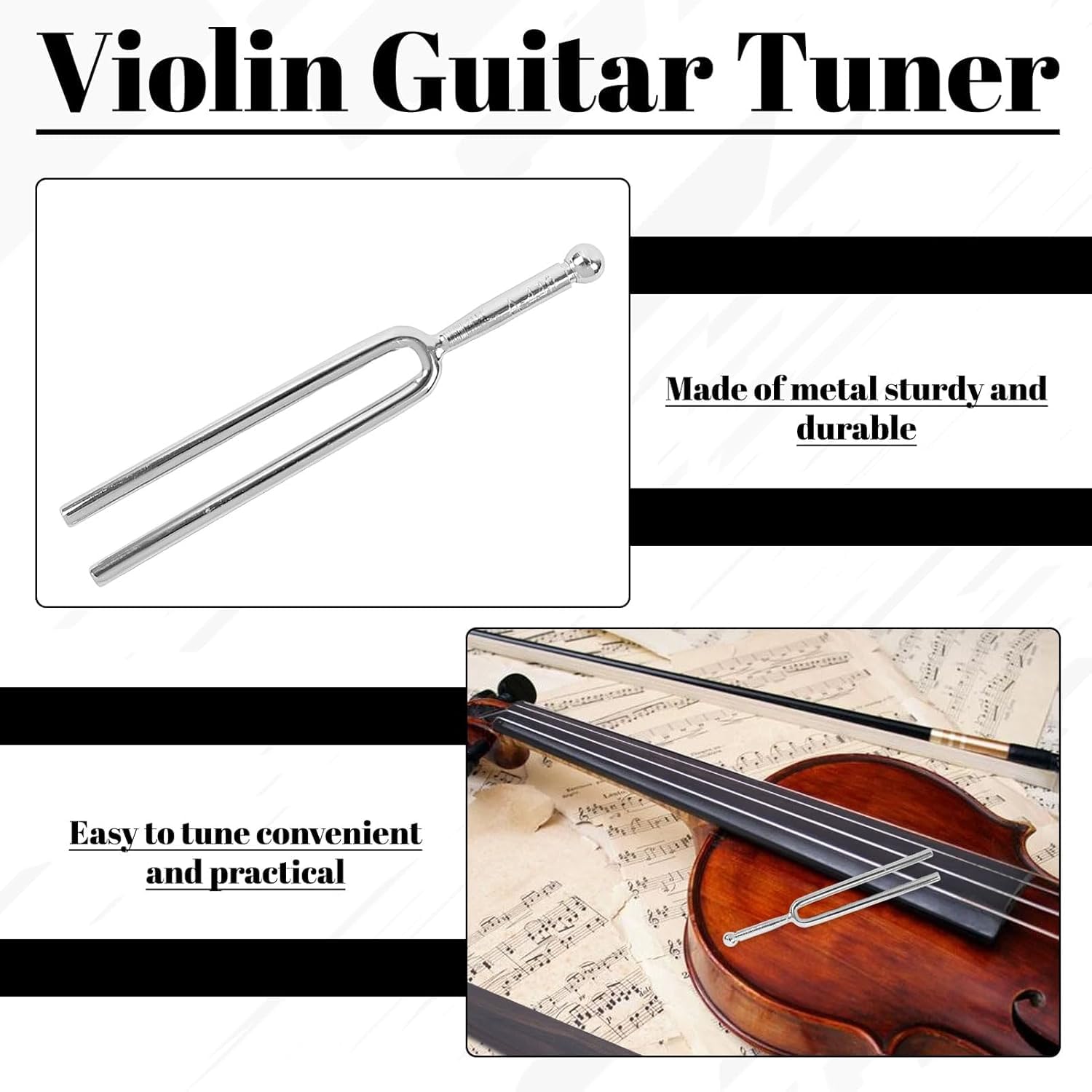 Diapason Pour Piano A440 Diapason En Acier Inoxydable Diapason Standard A 440 Hz Instrument Accordeur De Guitare Violon P 267399