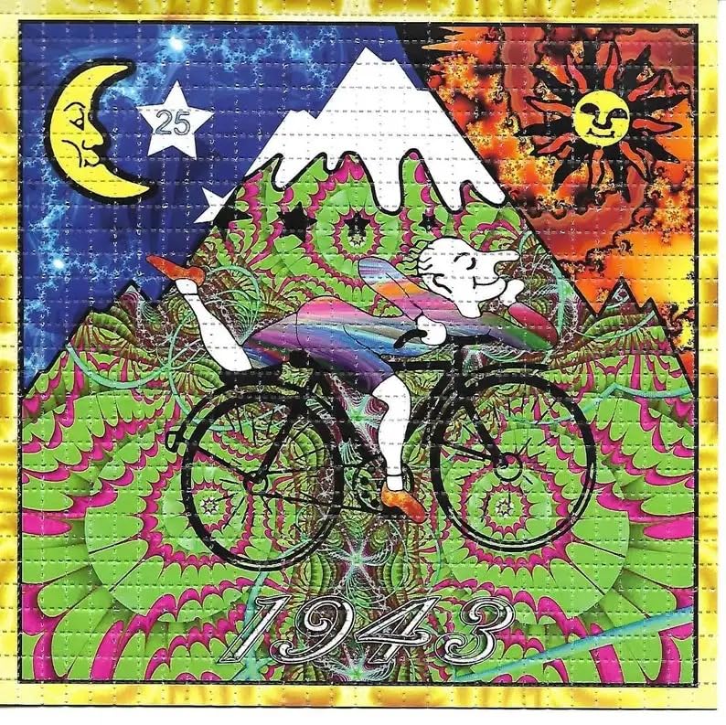 『レア』手描きグラフィックアート 2点セット　lsd サイケ　アルバートホフマン Amazon.co.jp: サイケデリック Albert Hofman | Blotter art, ACID LSD