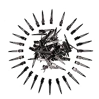 Vista 10 de Paquete de 100 pinzas plateadas para rizar cocodrilo, 1.8 pulgadas, accesorios para el cabello, para niñas y mujeres, peinado, coloración