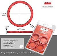 Vista 2 de Llaveros planos divididos a granel, resistente y resistente para automóvil, hogar, anillo de metal grande para perro, cordón para escuela, oficina