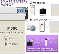 Vista 5 de Persianas inteligentes opacas motorizadas, persianas enrollables con control remoto personalizadas, persianas eléctricas automáticas para ventanas