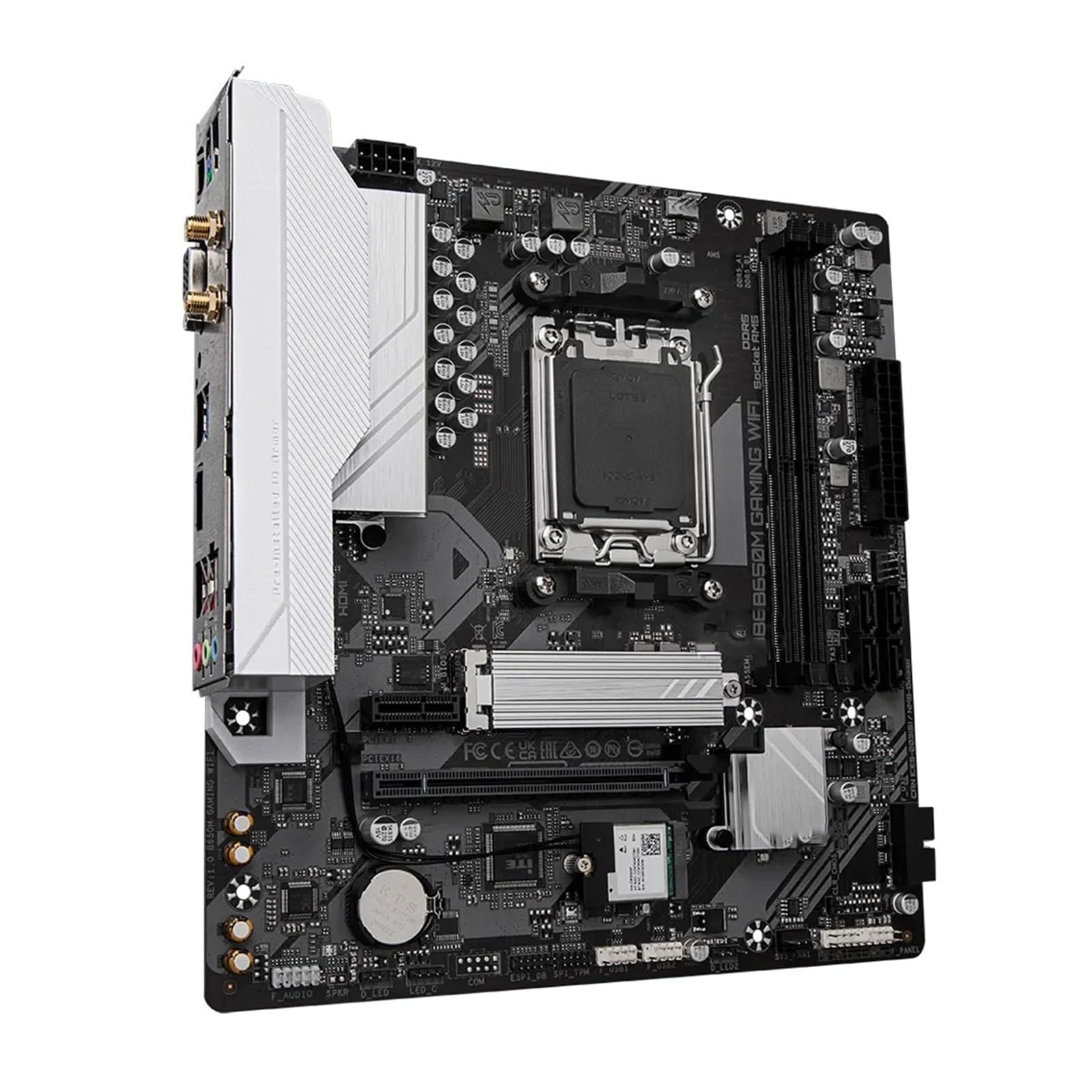 Scheda Madre Fit for GIGABYTE B650M Gaming Plus WiFi AM5 LGA 1718 B650 M-ATX, DDR5, PCIe 4.0 M.2, ., USB 3. Gen 1 Type-C Motherboard