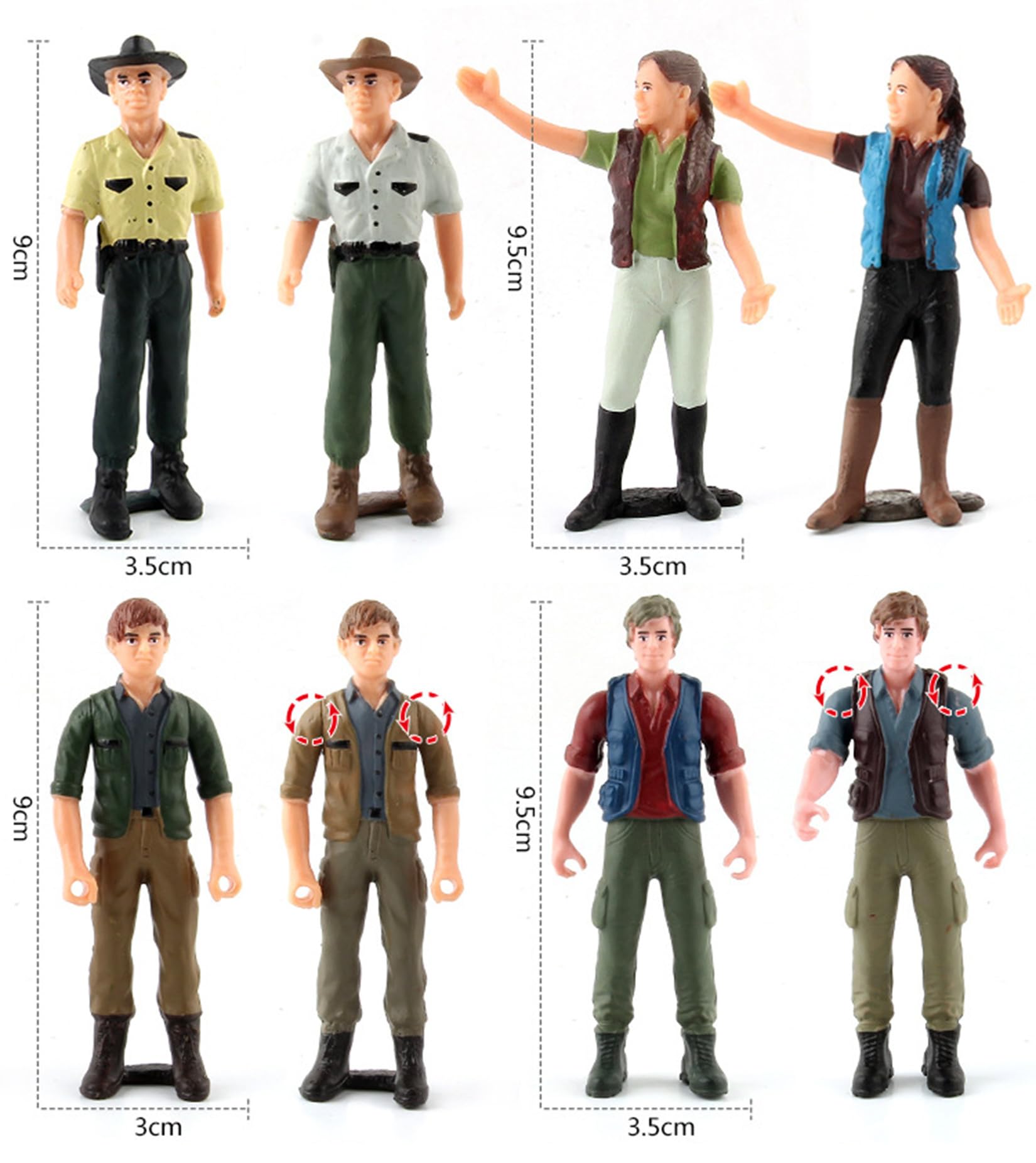 農夫と農婦のフィギュア Amazon | EUHELOPA 情景コレクション 人間フィギュア 人形モデル 26