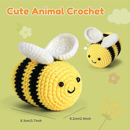 Miniatura 4 de Karsspor Kit de ganchillo para principiantes, kit de inicio de ganchillo con instrucciones detalladas y tutoriales en video, kit completo de