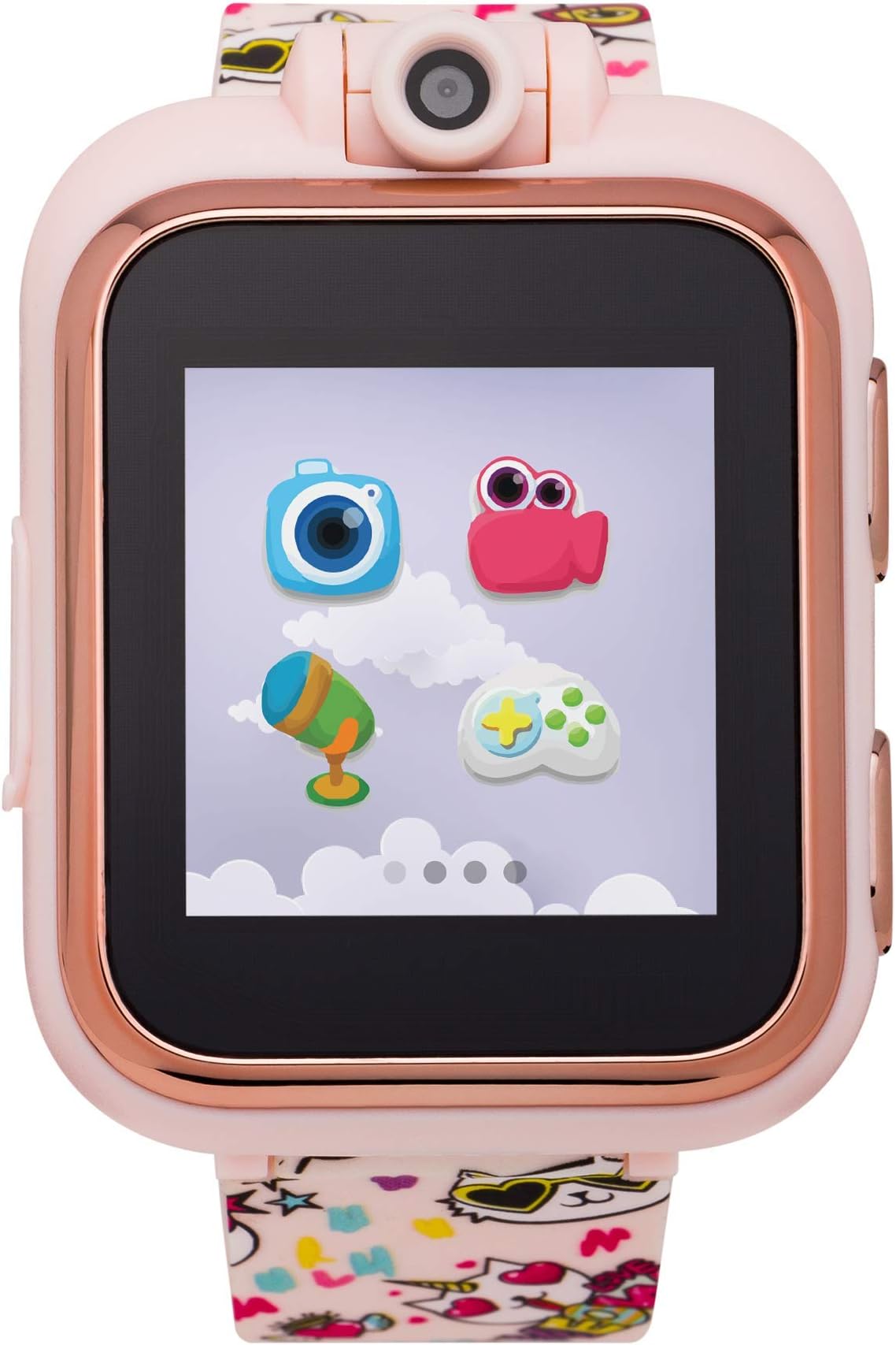 iTOUCH Playzoom Kids Smart Watch with Digital Camera and Video Recorder (Blush Cat)