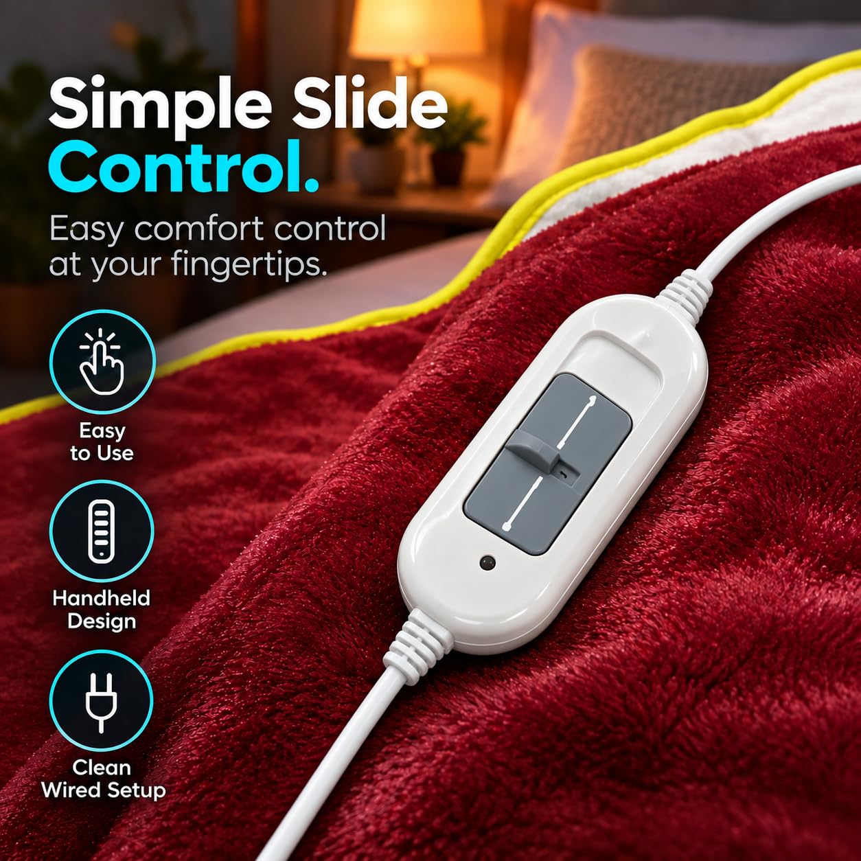 Ultra Soft Electric Blanket - Single Bed -3
