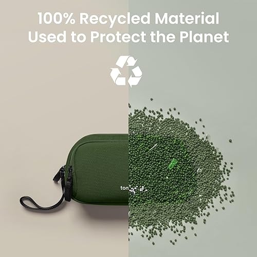 Vista 51 de tomtoc Estuche organizador de accesorios de viaje para electrónicos y cables, para teléfono, Airpods, unidad USB y artículos diarios y esenciales