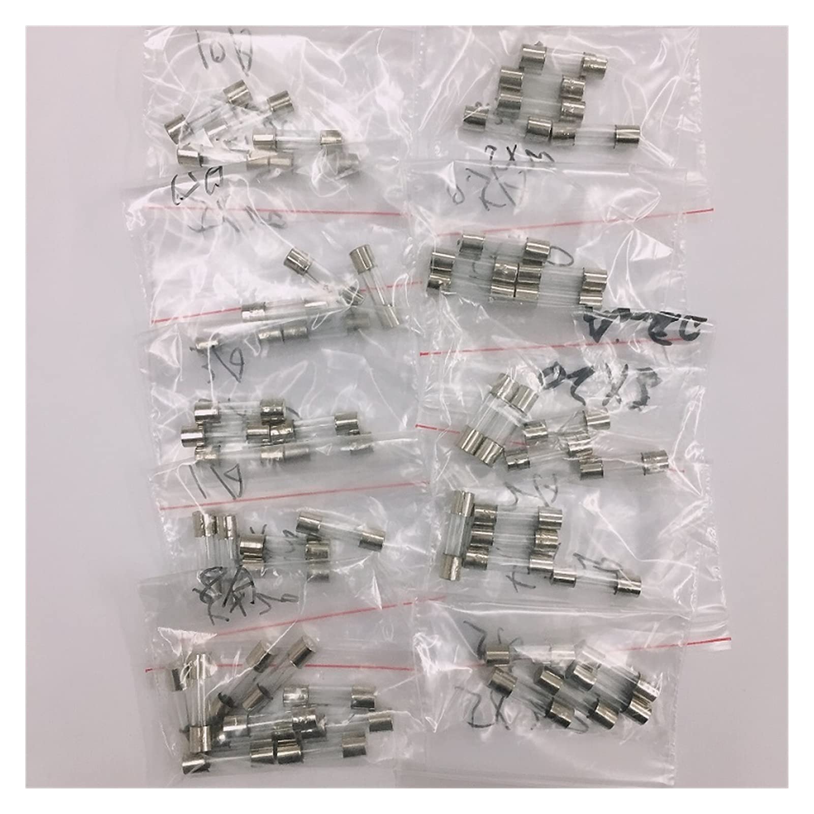 Assortiment fusible en verre rapide 5x20mm de 0.2A à 20A pour réparation électrique