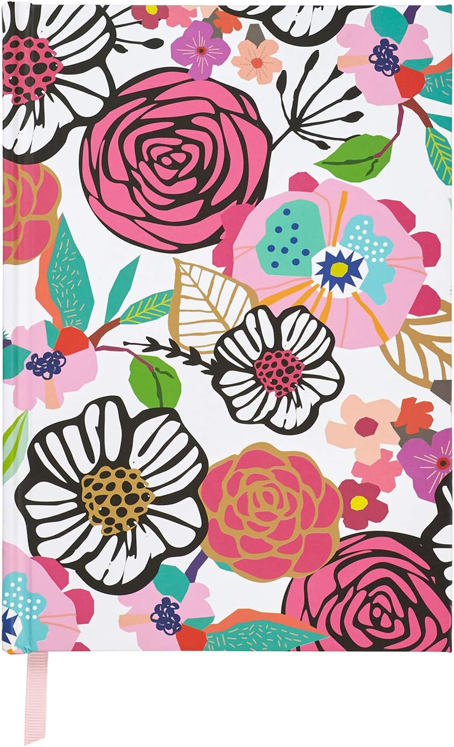 C.R. Gibson Floral Watercolor "Be Still" Hardcover Journal Notebook for Women, 6" W x 8.5" L, 160 Pages