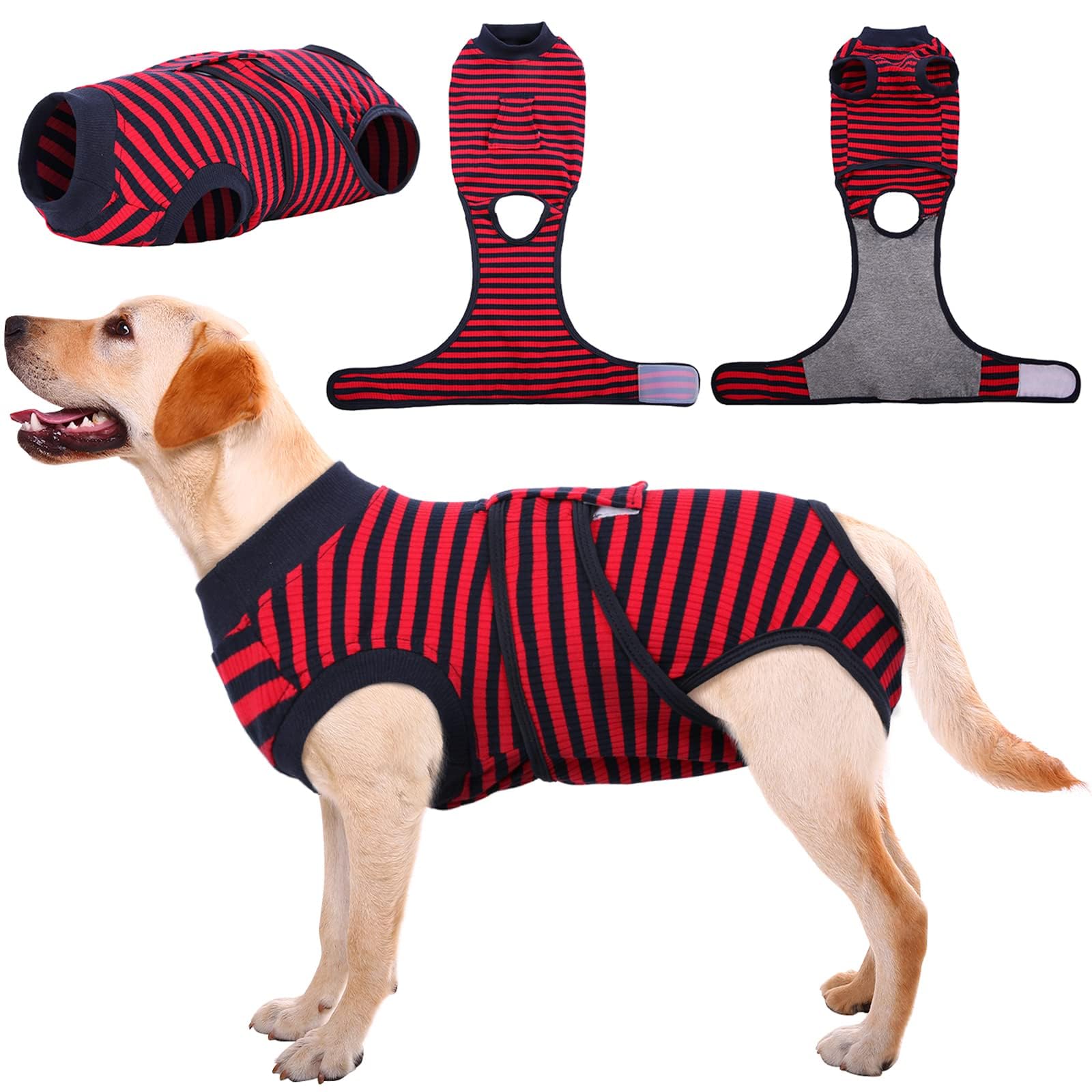 Kuoser Dog Recovery Suit Female, Dog Onesie for Surgery, Female Spay and Male Neuter Onesie for Post-Op Care, Prevent Licking Puppy Onesies — view 24