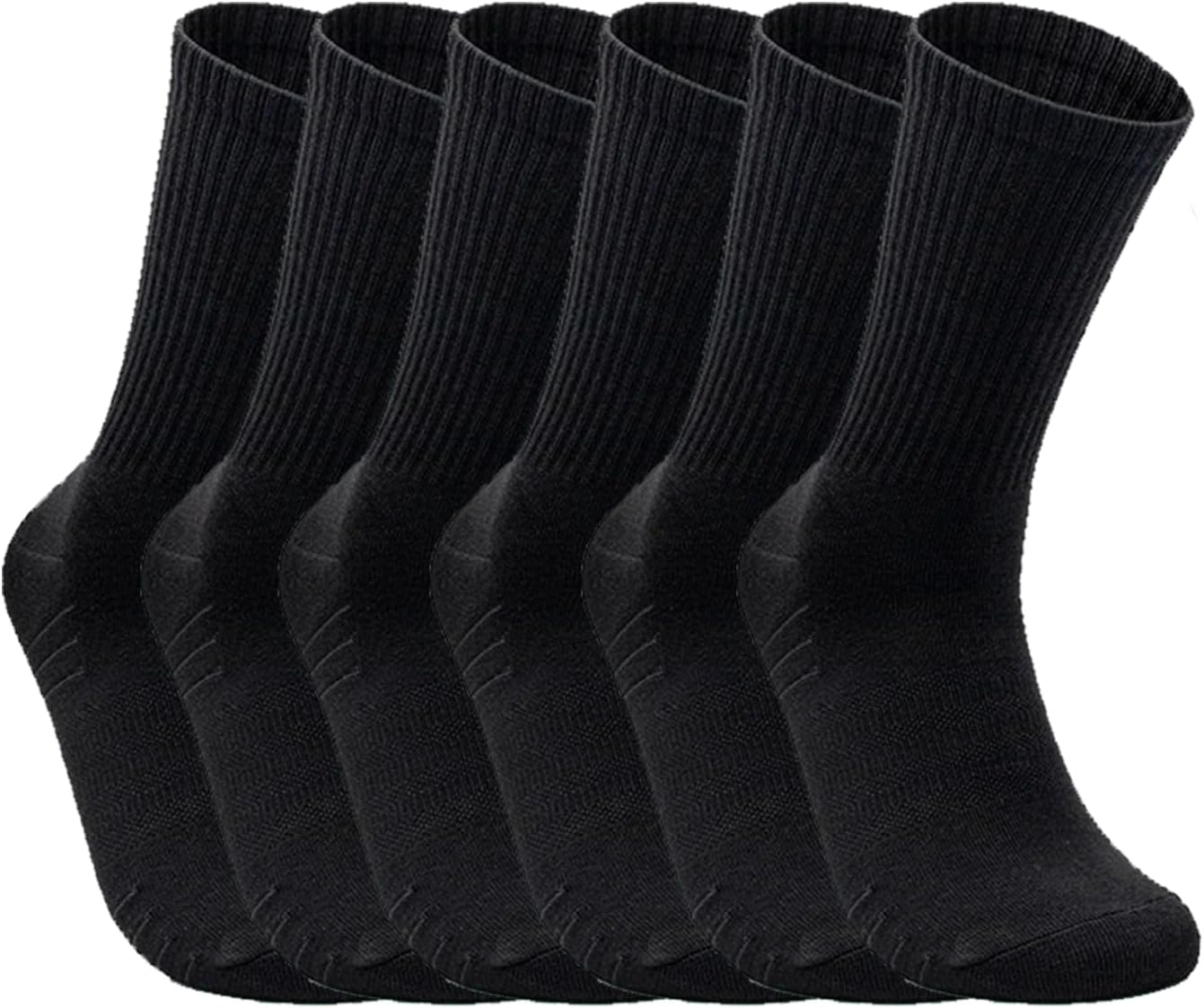 Crew Socks for Women, Anti-Sweat Outdoor & Work Socks, Soft Tight Cotton Size 7-10