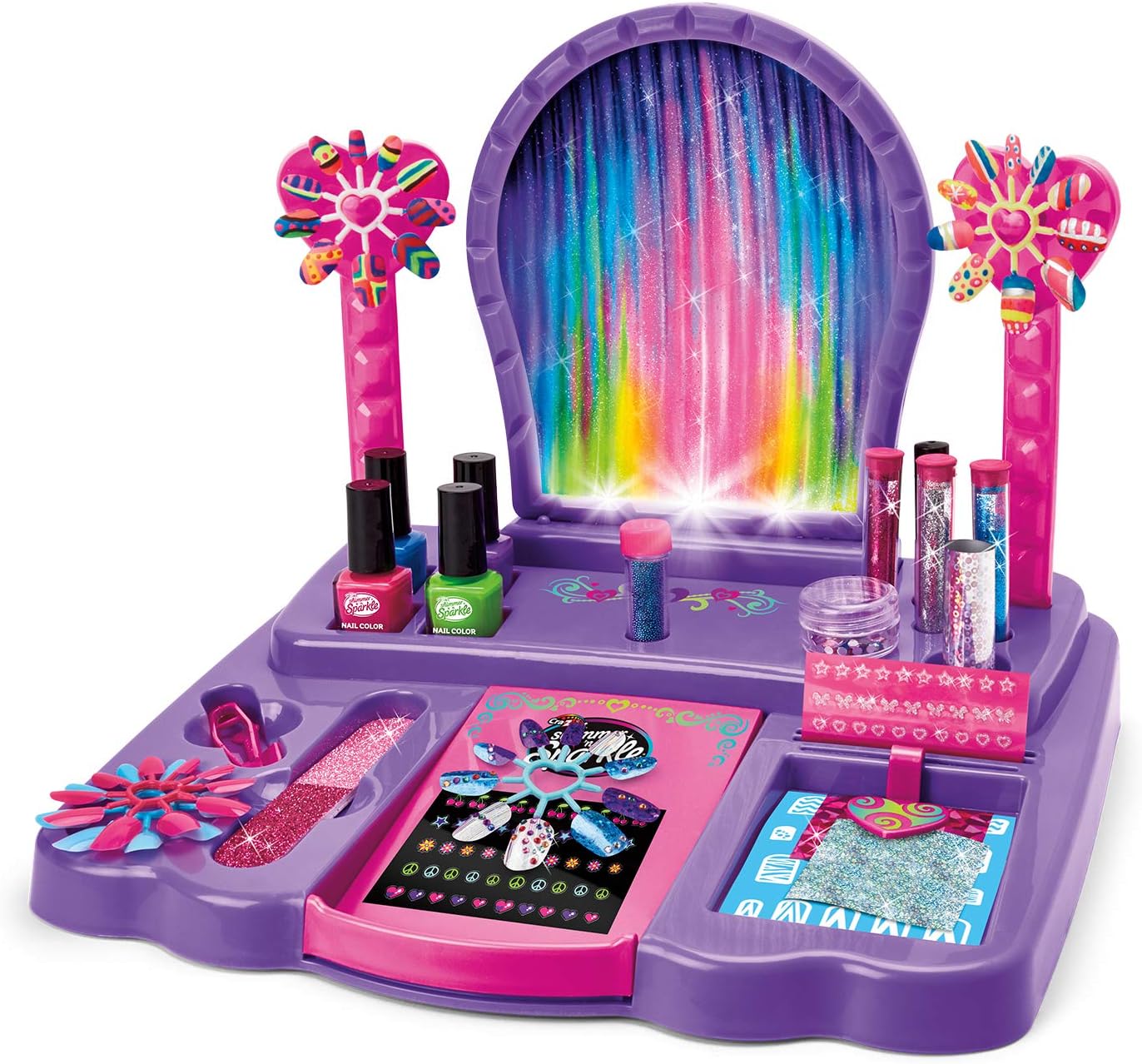 Shimmer 'n Sparkle 8-in-1 Lite-Up Designer Nail Studio