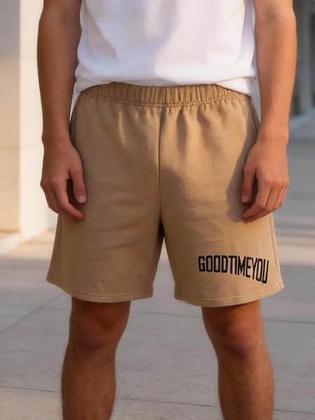 Pantaloncini sportivi casual da ragazzo per adolescenti, pantaloncini in cotone elastico in vita per sport estivi e uso quotidiano, bambini 13-16 anni - 1