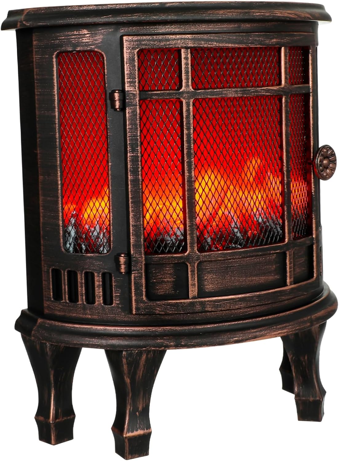 MAGICLULU Delicate Fireplace Flame Light Rustic Decor Home Decor Night Lamp Battery Operated