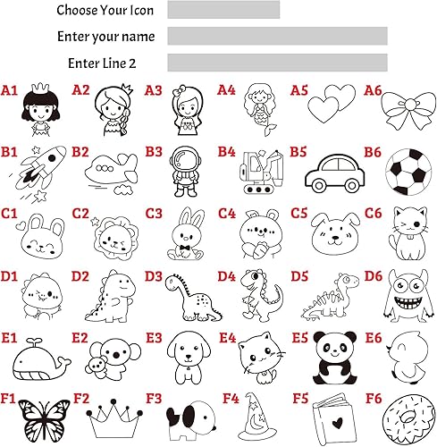 Miniatura 3 de Sello de nombre, sello para siempre, sello personalizado, sello de ropa, sellos para niños, etiquetas de guardería y etiquetas para hogares de