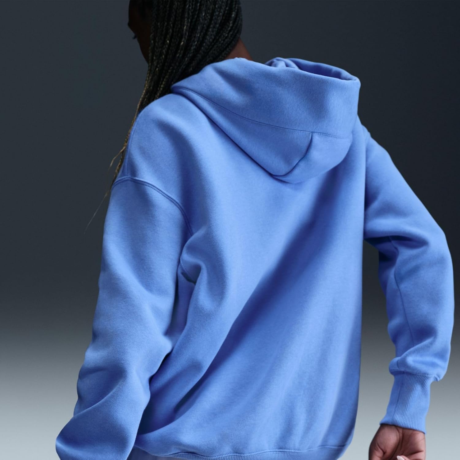 Nike Sportswear Phoenix Fleece Women's Oversized Pullover Hoodie (DQ5860-494, Royal Pulse/Sail) Size Large - Image 6