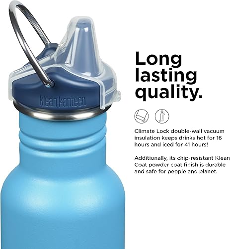 Miniatura 4 de KLEAN KANTEEN Hawaiian Ocean Classic Kids - Botella para sorber de 12 onzas, 1 EA