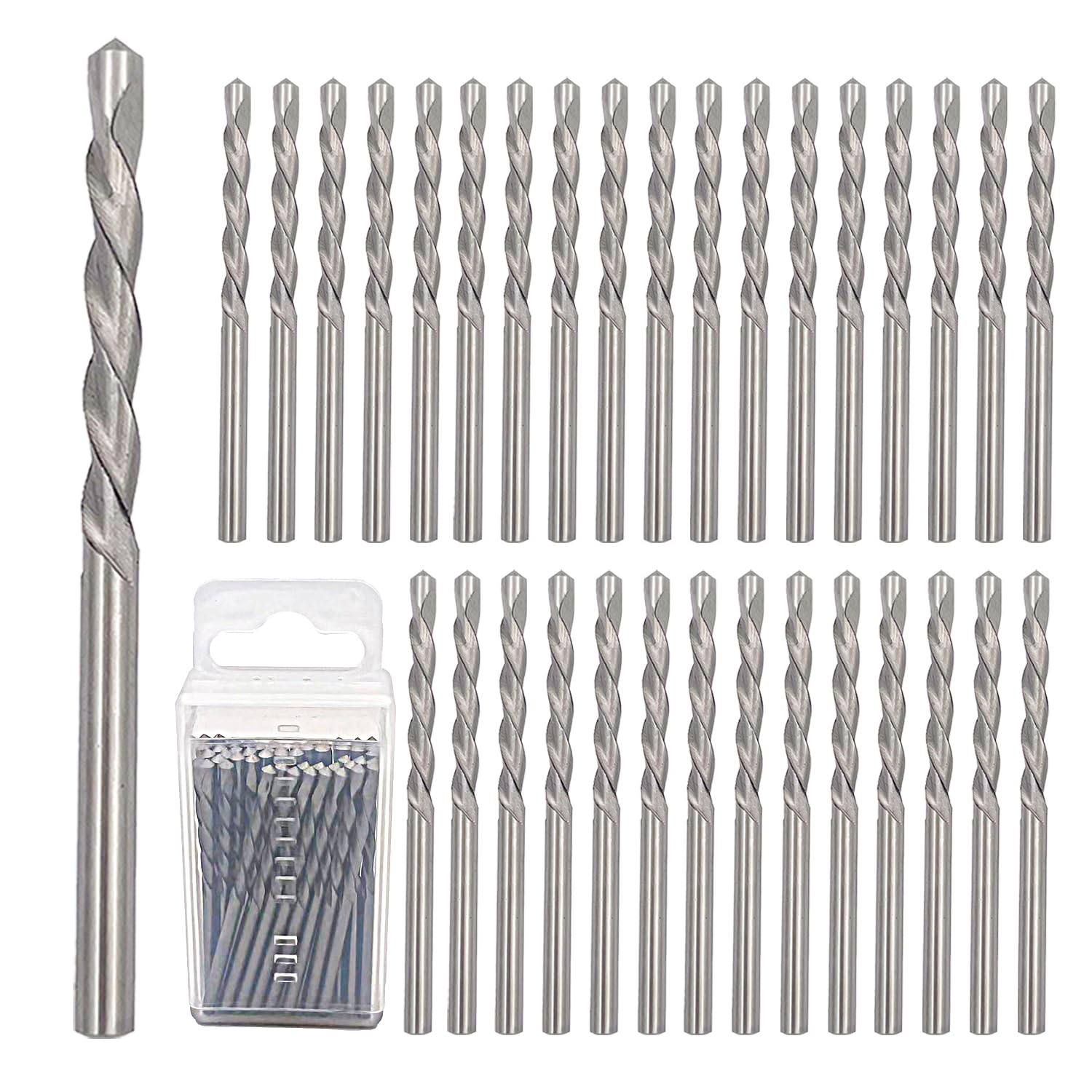 35 Pieces Drywall Cutting Tools 5/32 Inch Guide Point Cutting Bits,HSS65 Drill Bits, Cutting Drywall, Used for with Spiral Saw and Power Tools