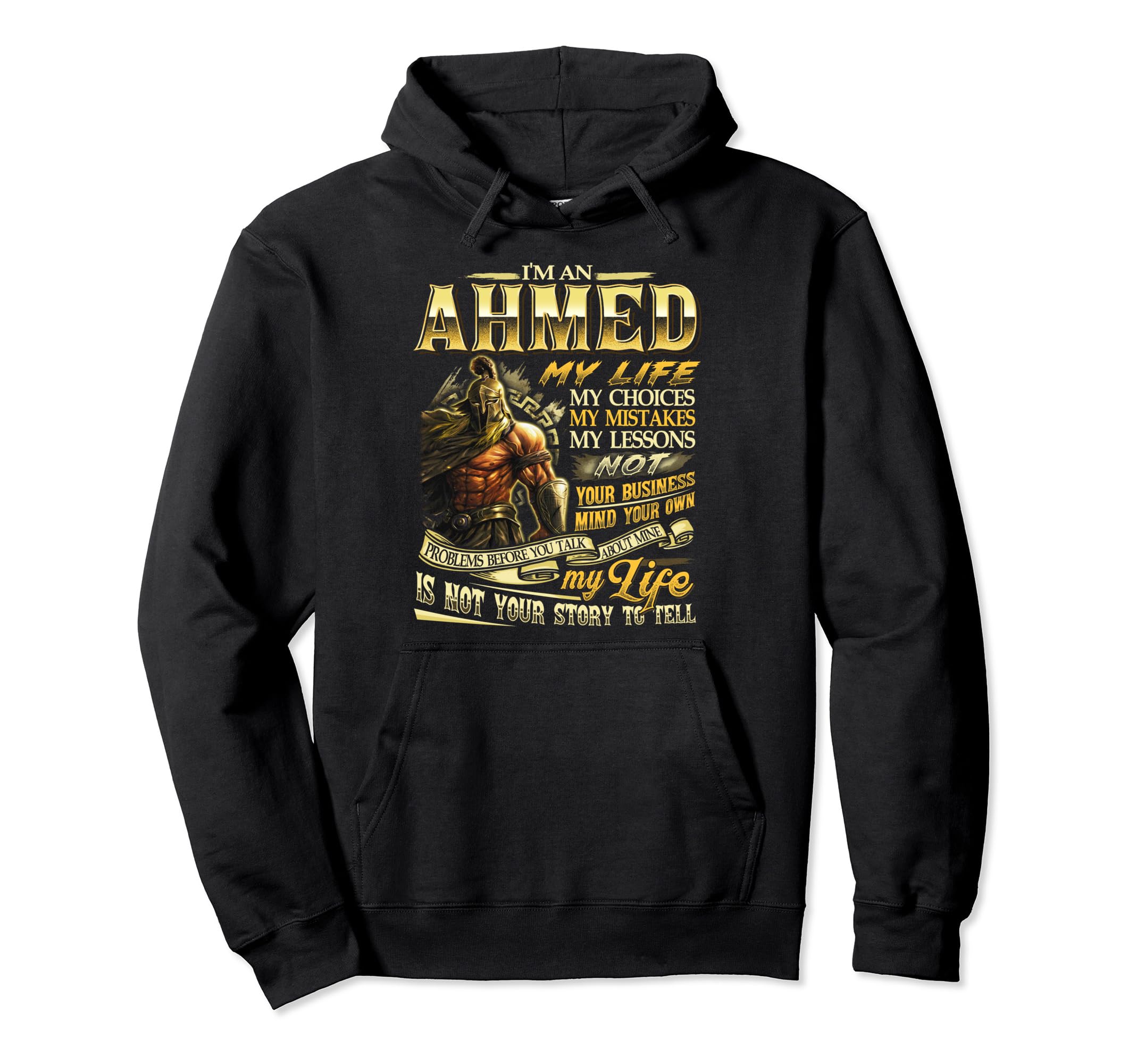 AHMED Family Name, AHMED Last Name Team Pullover Hoodie