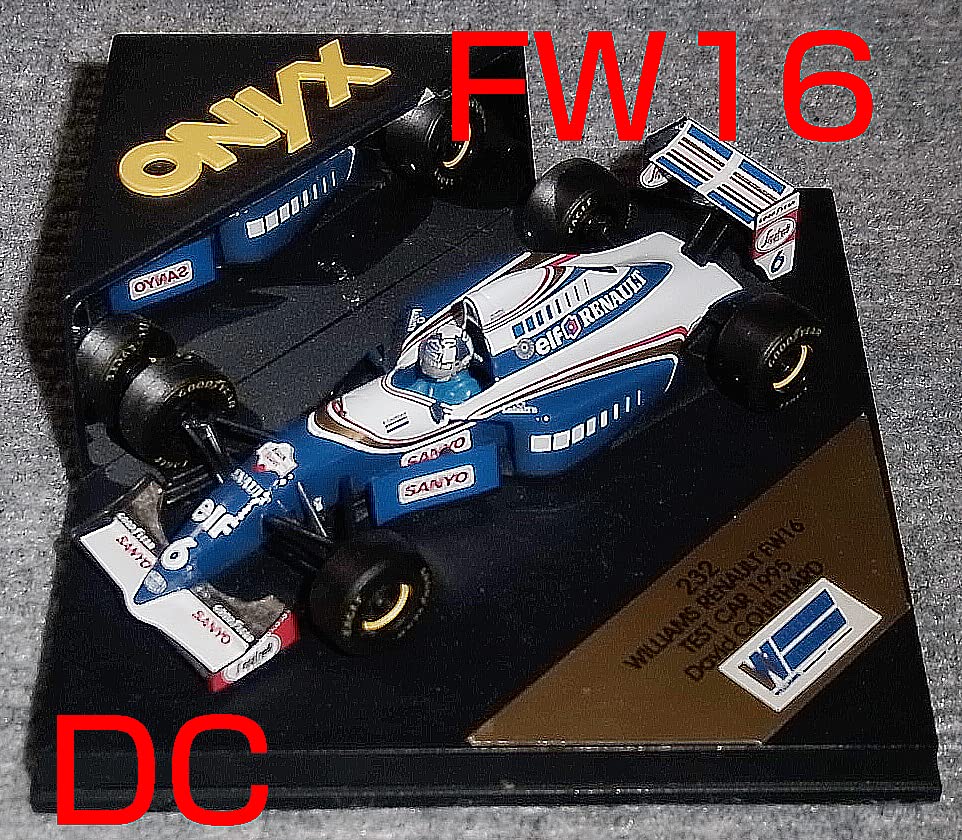 Williams Renault FW16 ミニカー 1/43 Amazon | 232 ONYX 1/43 ウイリアムズ ルノー FW16 クルサード テスト