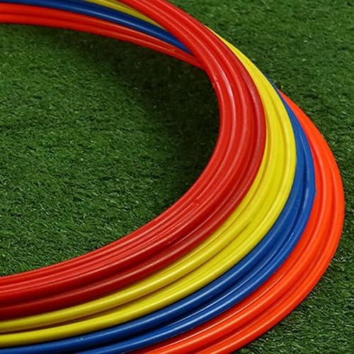 Miniatura 4 de Anillo de entrenamiento de agilidad, respetuoso con el medio ambiente, de alta resistencia, redondo, para entrenamiento de agilidad de velocidad de