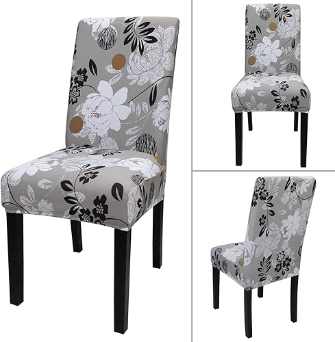 Miniatura 3 de JQinHome Juego de 6 fundas para silla Parsons de alta elasticidad, extraíbles y lavables, para silla Parsons en casa, fiesta, hotel, ceremonia de