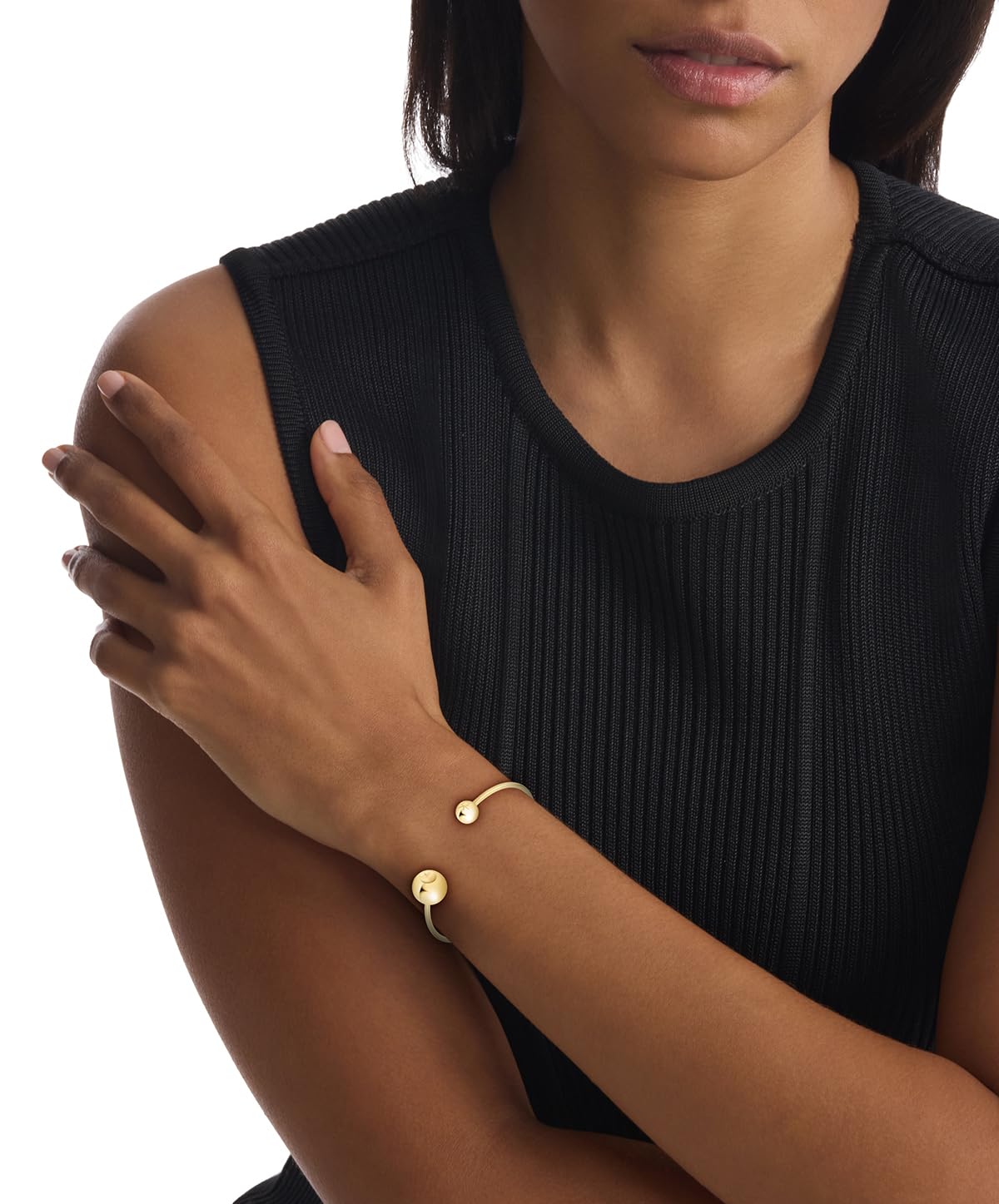 Calvin Klein Collezione SCULPTURAL BUBBLES per Donna Bracciale Rigido Aperto in Acciaio Inossidabile – Disponibile in Argento o Oro