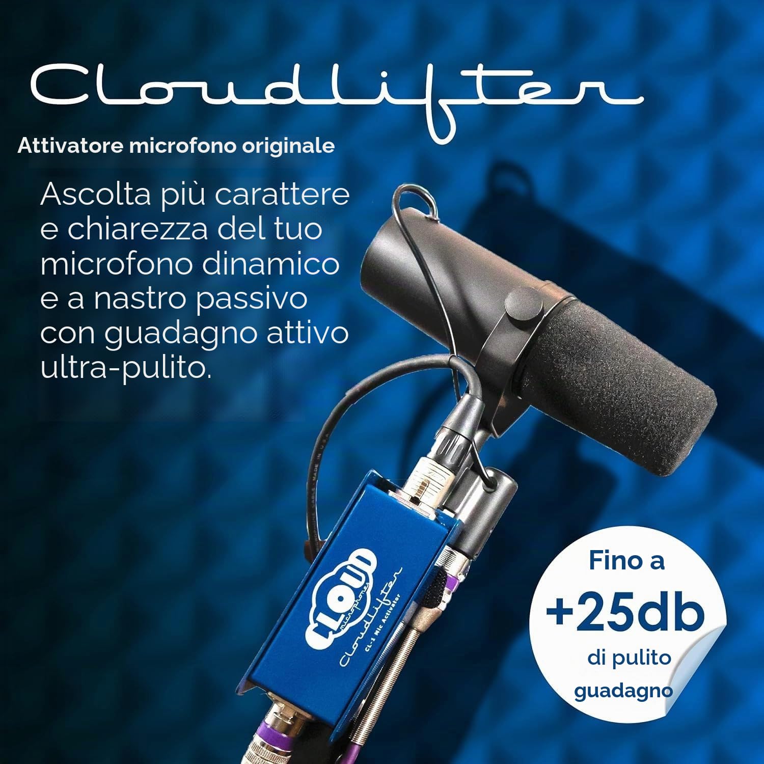 Cloud Microphones - Cloudlifter CL-1 Attivatore Mic - Guadagno Preamp Microfono Ultra-Pulito - Prodotto negli USA