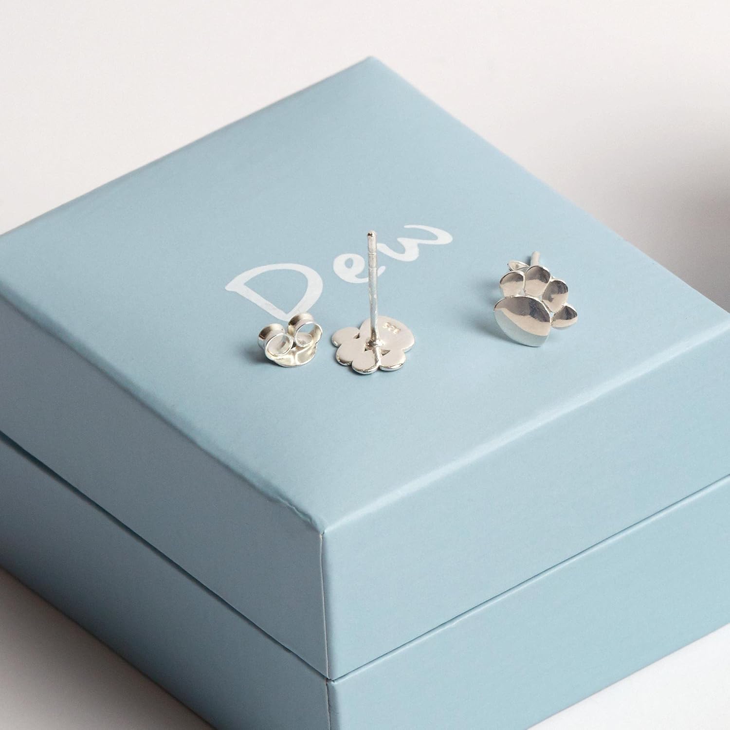 Earrings Dew Sterling Silver Charming Paw Print Stud Earrings 4857hp [parallel import goods]