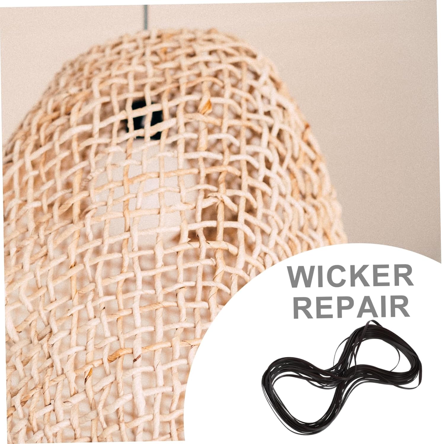 PE Rattan Weaving Supply for Chair Repair and DIY Projects Coffee