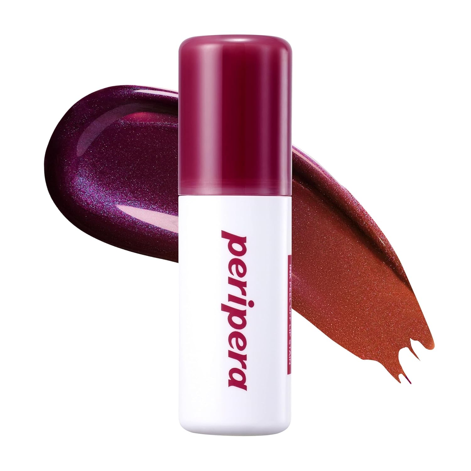 Peripera Ink Peel Off Lip Stain – Long Lasting, Transfer-Proof, Waterproof Korean Lip Tint with Color-Changing Peel-Off Formula (01 BLACK CHERRY)