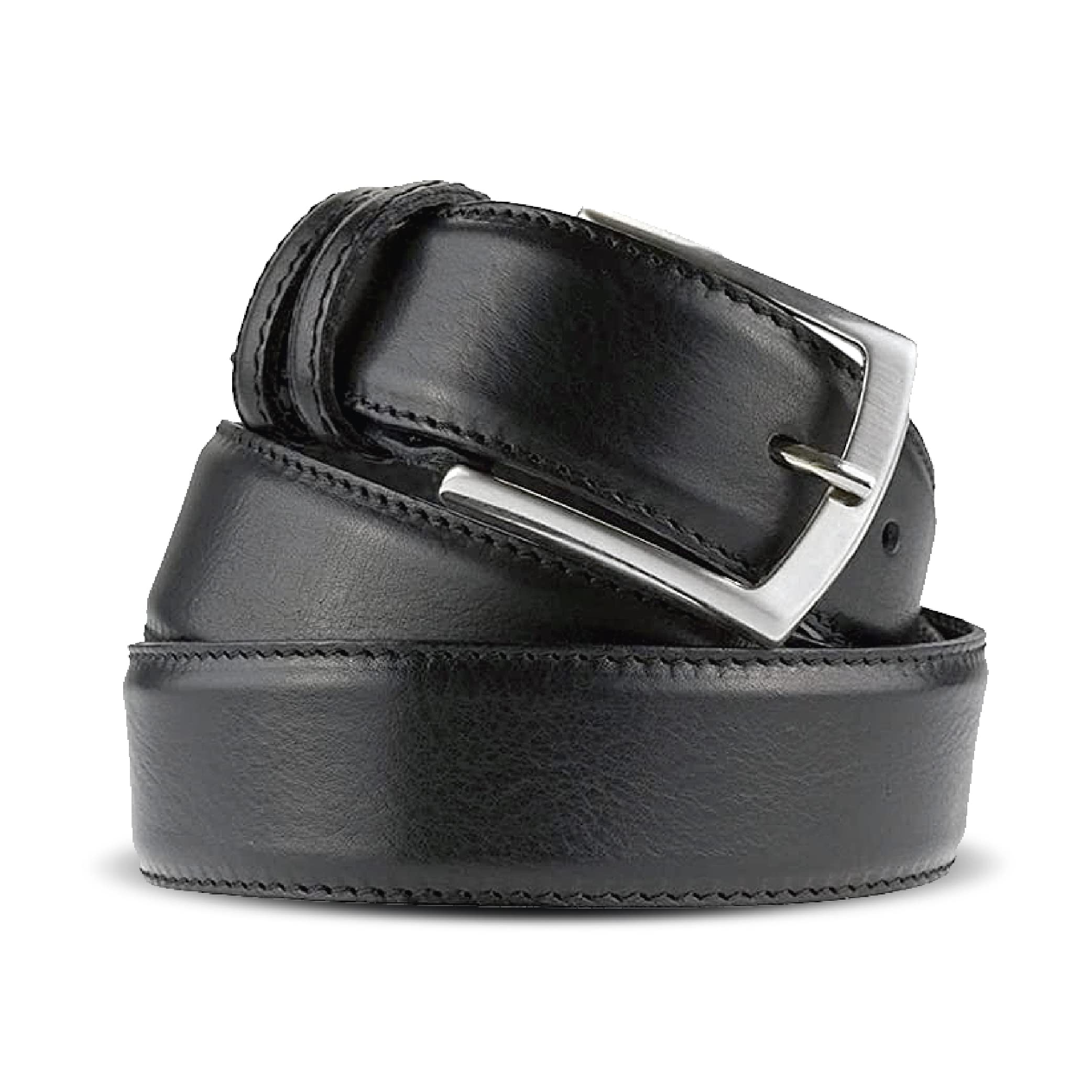 La Bottega del Calzolaio cintura uomo in pelle classica elegante artigianale made in Italy 3,5 cm, resistente, versatile e adatta a ogni occasione
