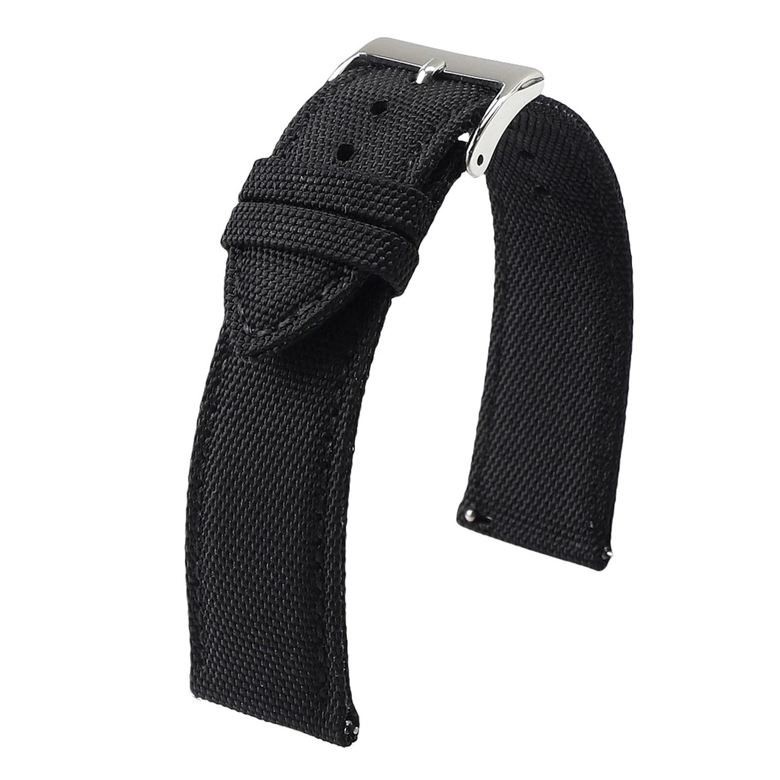 Générique NASUNJIA Bracelet De Montre En Toile Voile Imperméable Qualité Supérieure, 18 Mm, 19, 20, 21, 22, 24, Sport Nylon À Dégagement Rapide For Homme